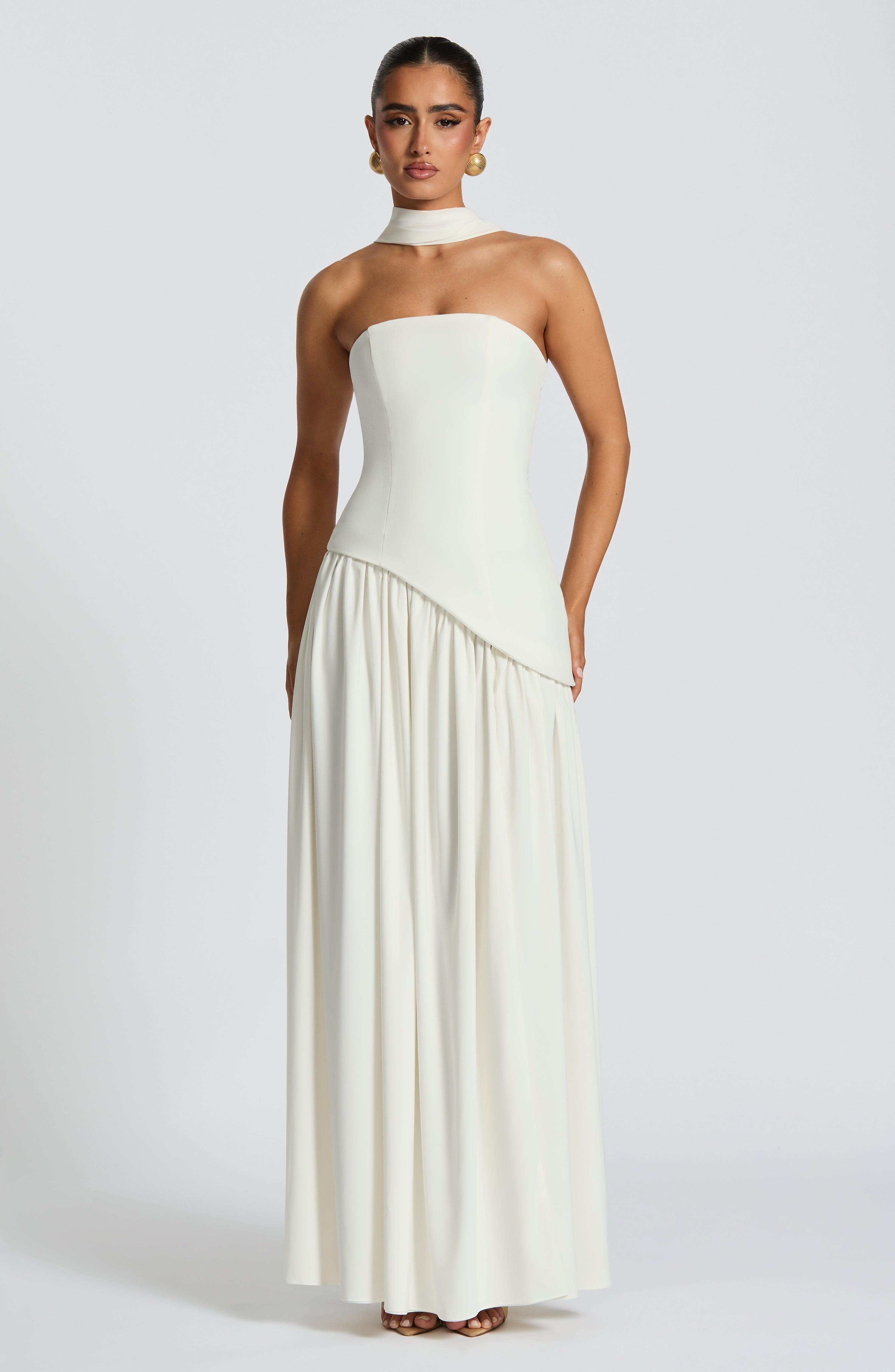 Maliyah Maxi Dress - Ivory - Napalia