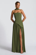 Maliyah Maxi Dress - Khaki - Napalia