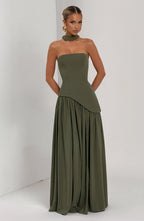 Maliyah Maxi Dress - Khaki - Napalia
