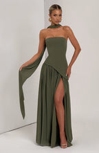 Maliyah Maxi Dress - Khaki - Napalia