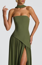 Maliyah Maxi Dress - Khaki - Napalia