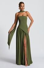 Maliyah Maxi Dress - Khaki - Napalia
