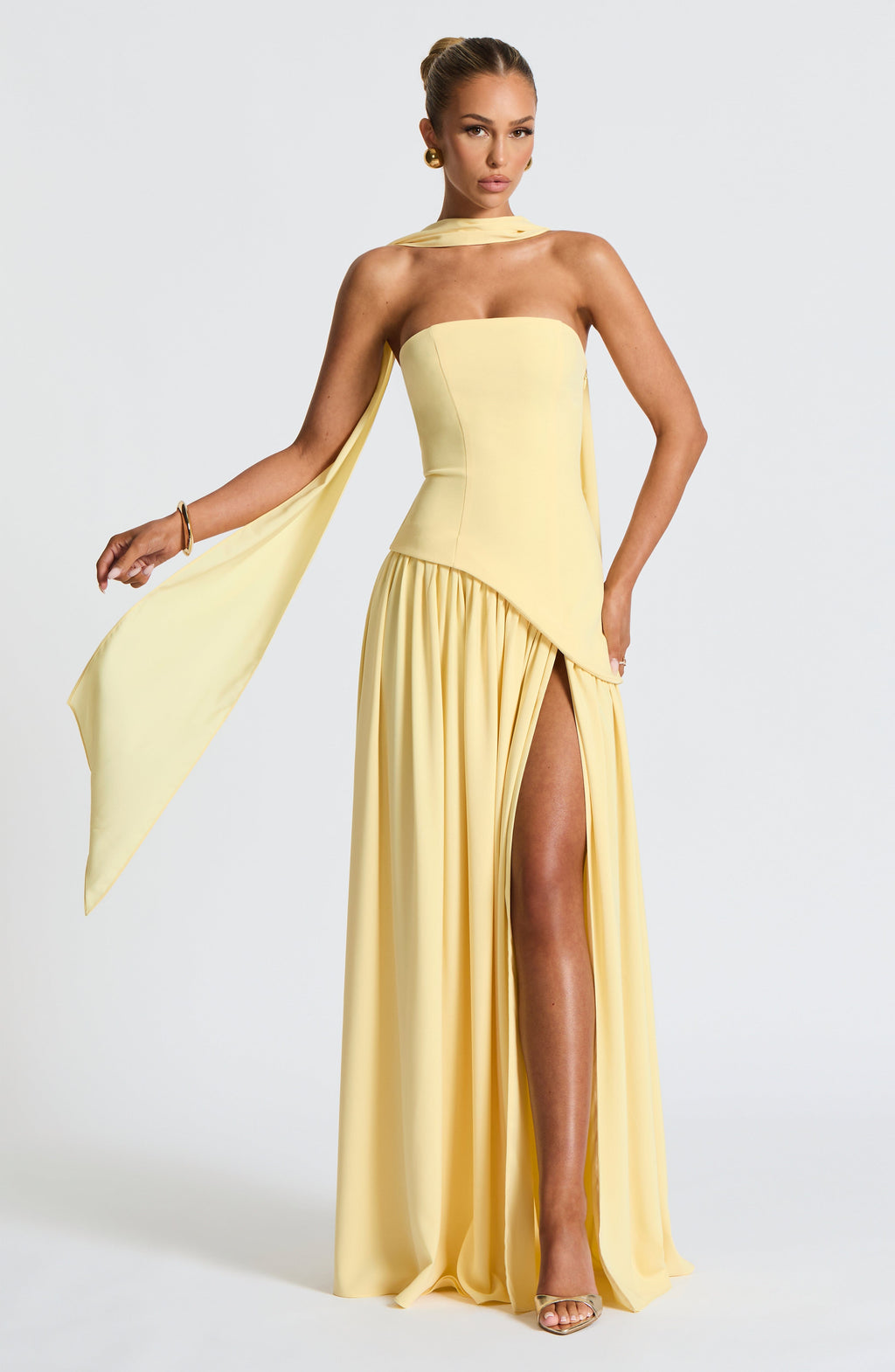 Maliyah Maxi Dress - Lemon - Napalia