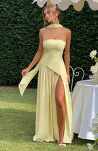 Maliyah Maxi Dress - Lemon - Napalia