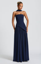 Maliyah Maxi Dress - Navy - Napalia