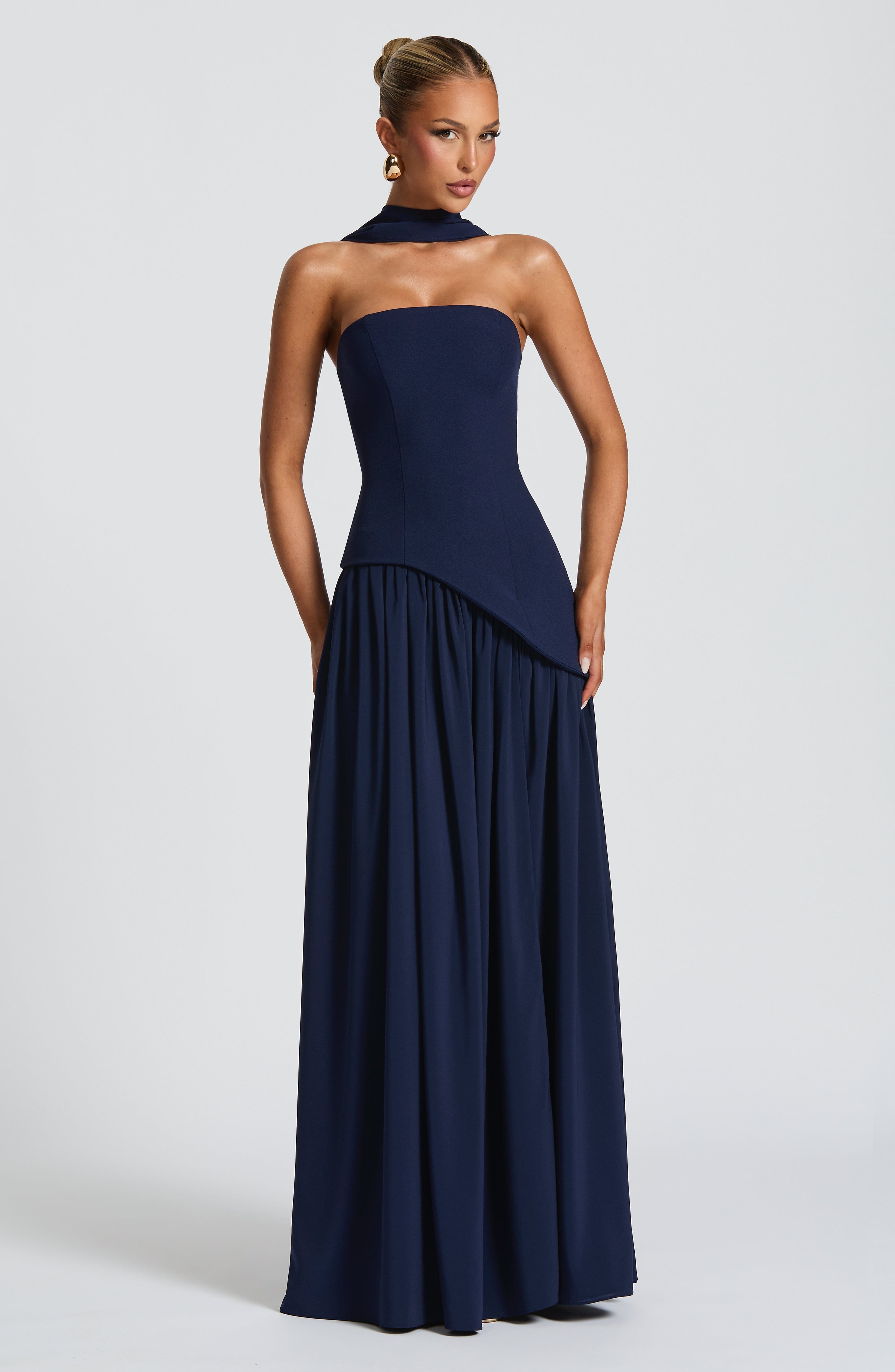 Maliyah Maxi Dress - Navy - Napalia