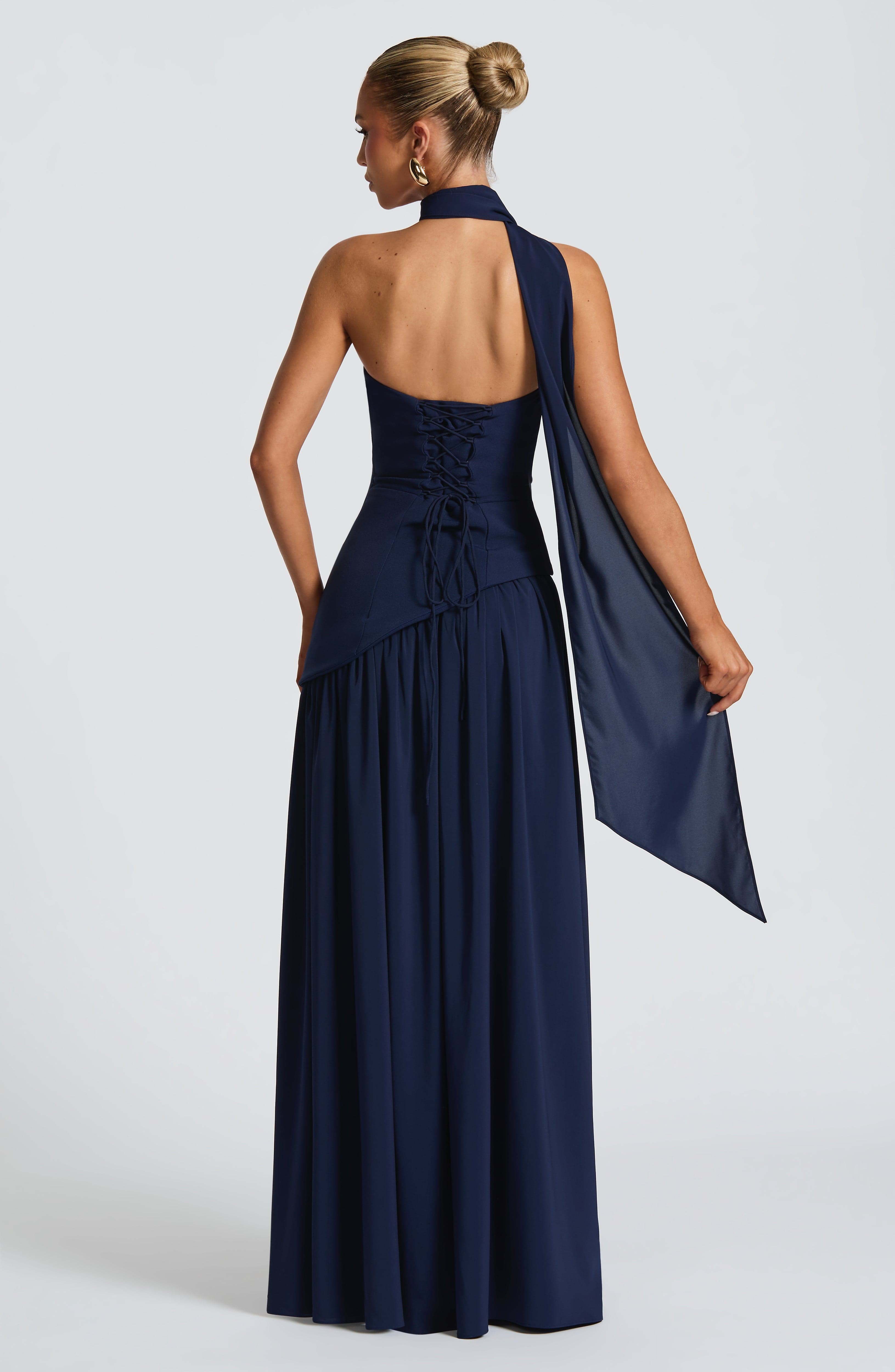 Maliyah Maxi Dress - Navy - Napalia