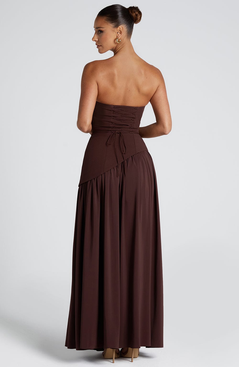 Maliyah Maxi Dress - Plum Brown - Napalia