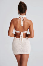 Margot Halter Top - Ivory - Napalia
