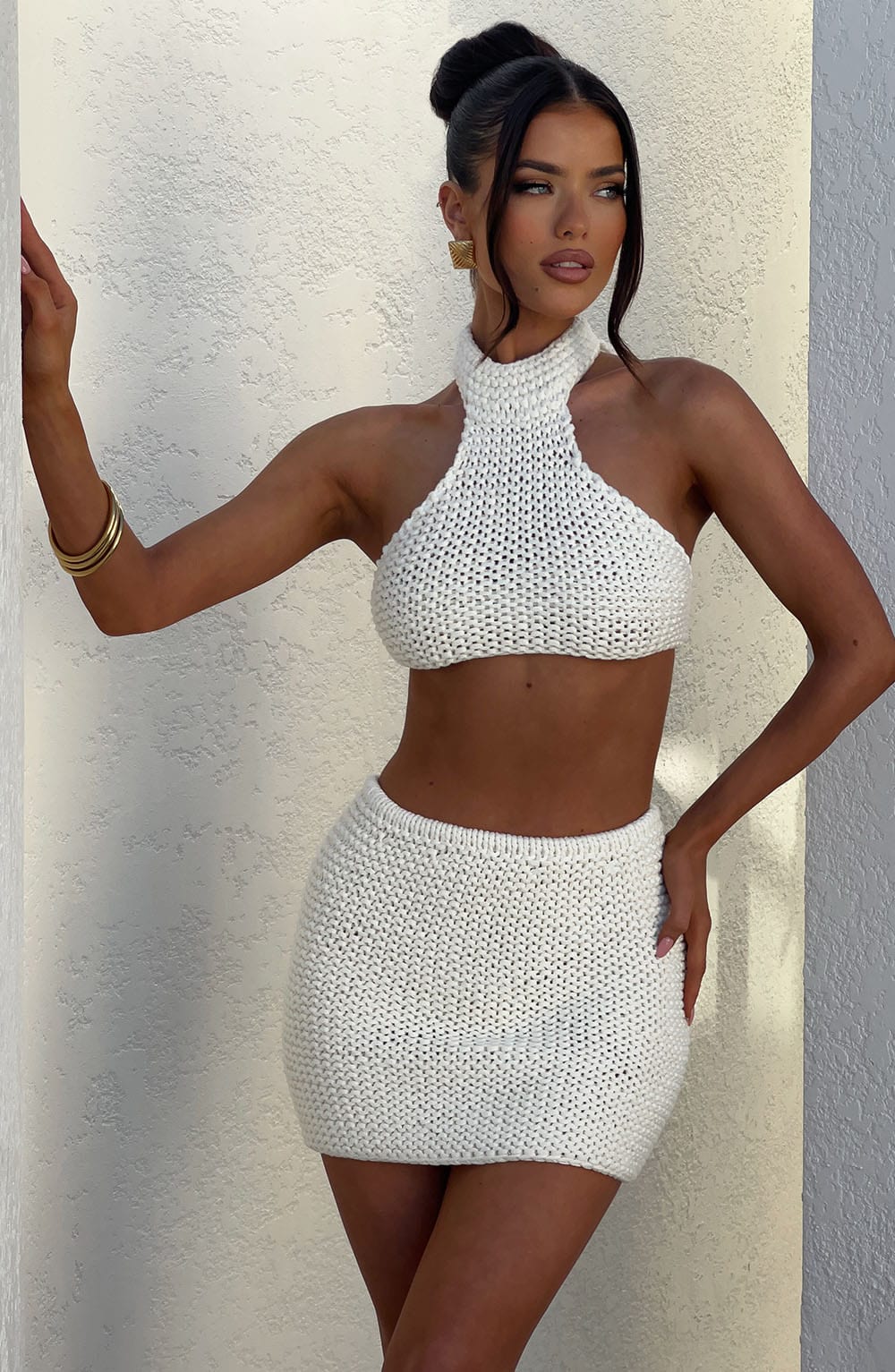 Margot Halter Top - Ivory - Napalia