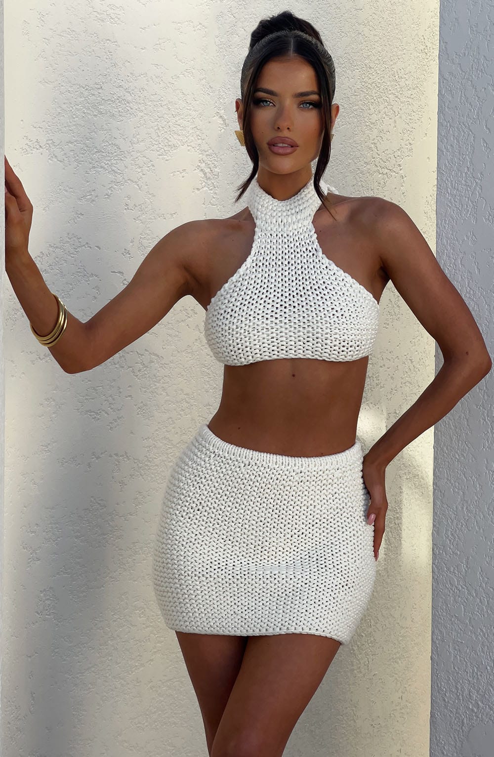 Margot Halter Top - Ivory - Napalia