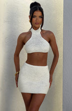 Margot Mini Skirt - Ivory - Napalia