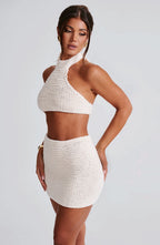 Margot Mini Skirt - Ivory - Napalia