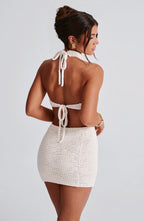 Margot Mini Skirt - Ivory - Napalia