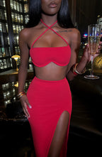 Mariana Maxi Skirt - Red - Napalia