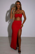 Mariana Maxi Skirt - Red - Napalia