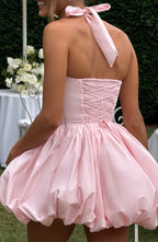 Maricia Mini Dress - Blush - Napalia