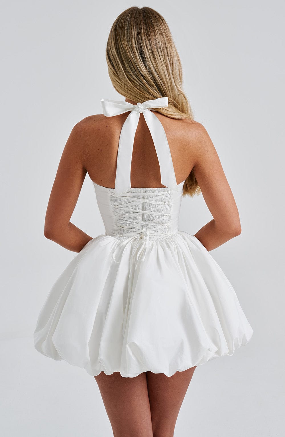 Maricia Mini Dress - Ivory - Napalia