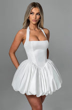 Maricia Mini Dress - Ivory - Napalia