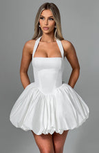 Maricia Mini Dress - Ivory - Napalia