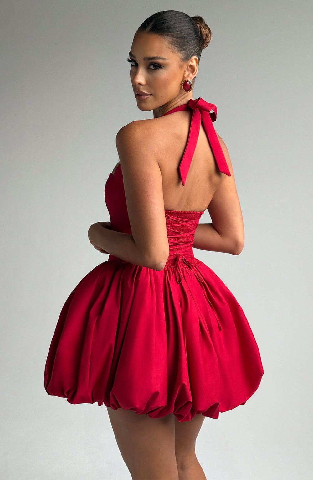 Maricia Mini Dress - Red - Napalia