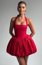 Maricia Mini Dress - Red - Napalia