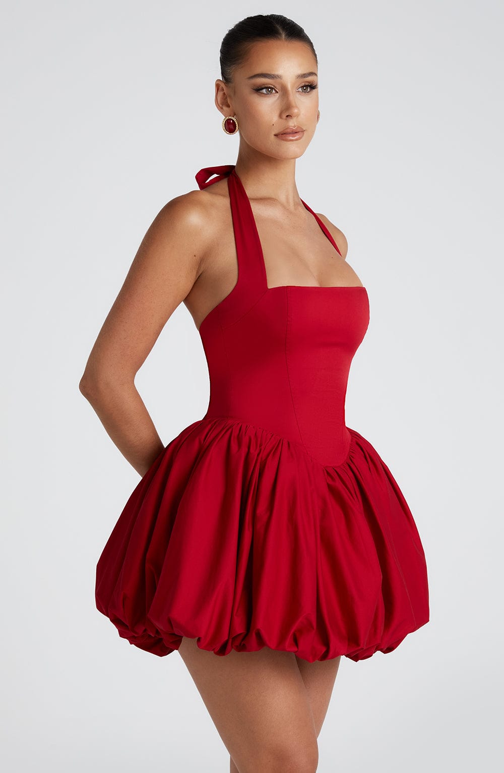 Maricia Mini Dress - Red - Napalia