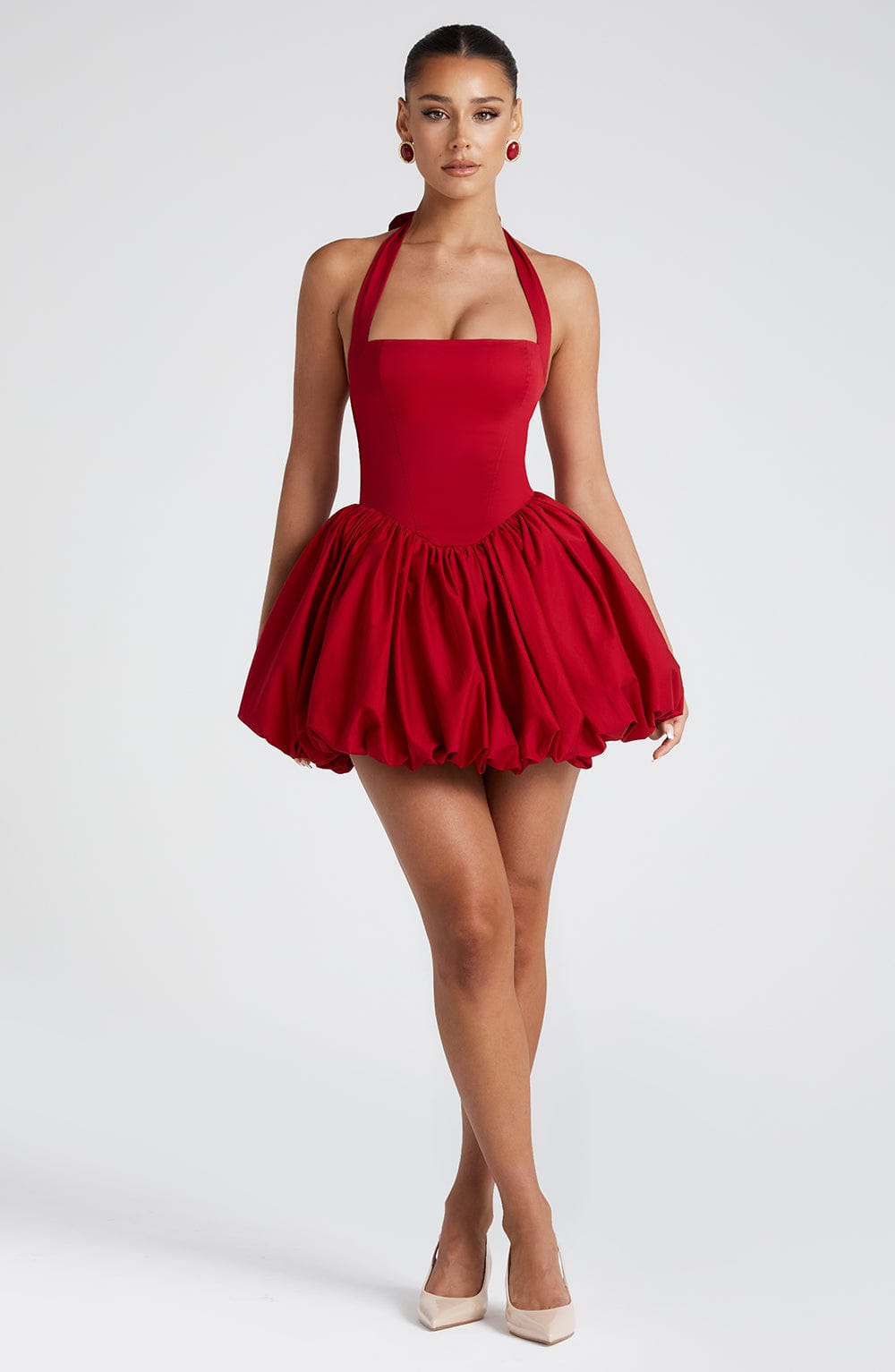 Maricia Mini Dress - Red - Napalia