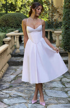 Mariella Midi Dress - Blush - Napalia