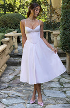 Mariella Midi Dress - Blush - Napalia