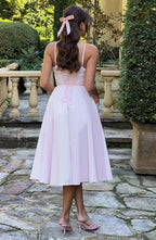 Mariella Midi Dress - Blush - Napalia
