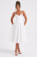 Mariella Midi Dress - Ivory - Napalia