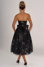 Marissa Midi Dress - Black Sparkle - Napalia