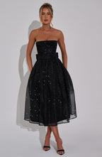 Marissa Midi Dress - Black Sparkle - Napalia