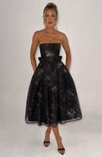 Marissa Midi Dress - Black Sparkle - Napalia