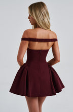 Marla Mini Dress - Cherry Lacquer - Napalia