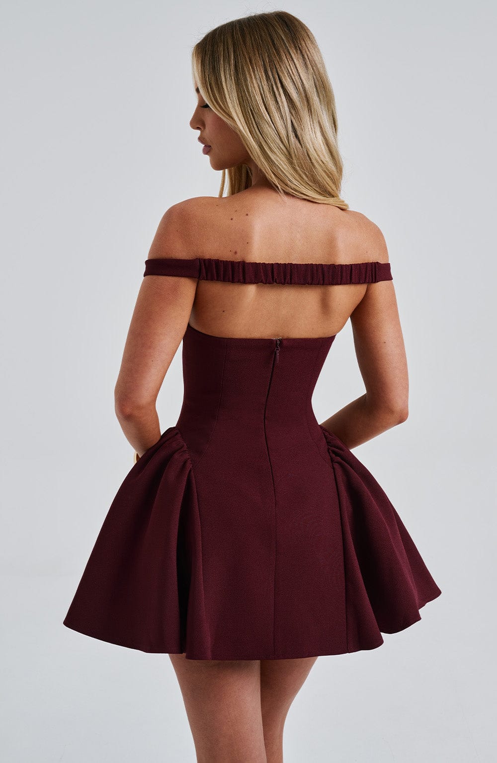 Marla Mini Dress - Cherry Lacquer - Napalia