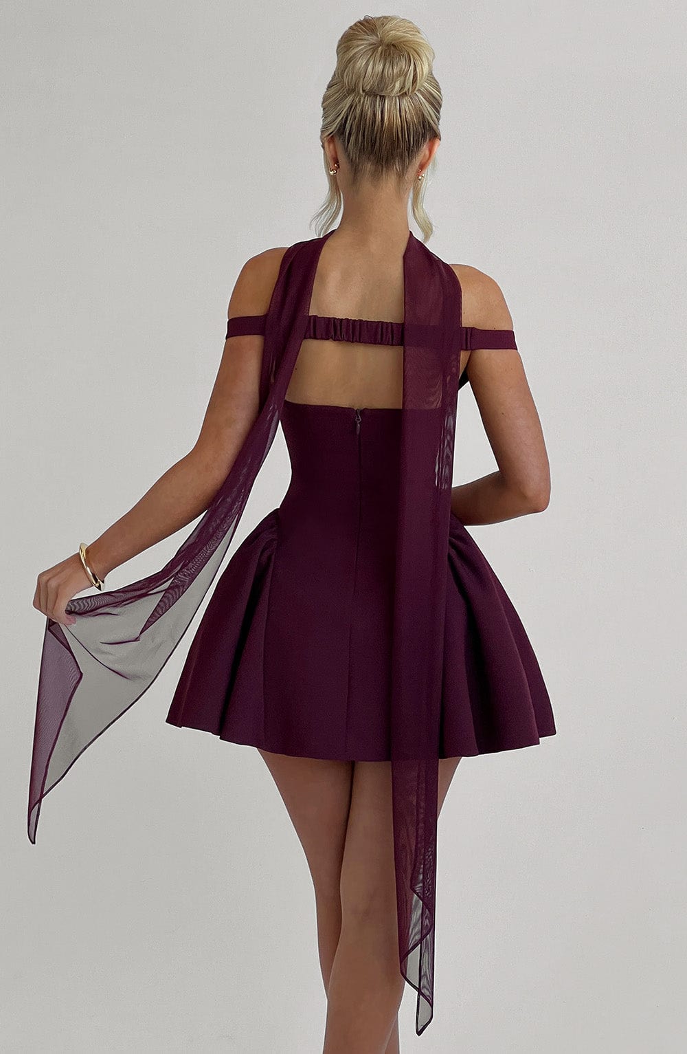 Marla Mini Dress - Cherry Lacquer - Napalia