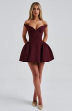 Marla Mini Dress - Cherry Lacquer - Napalia