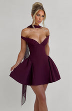 Marla Mini Dress - Cherry Lacquer - Napalia