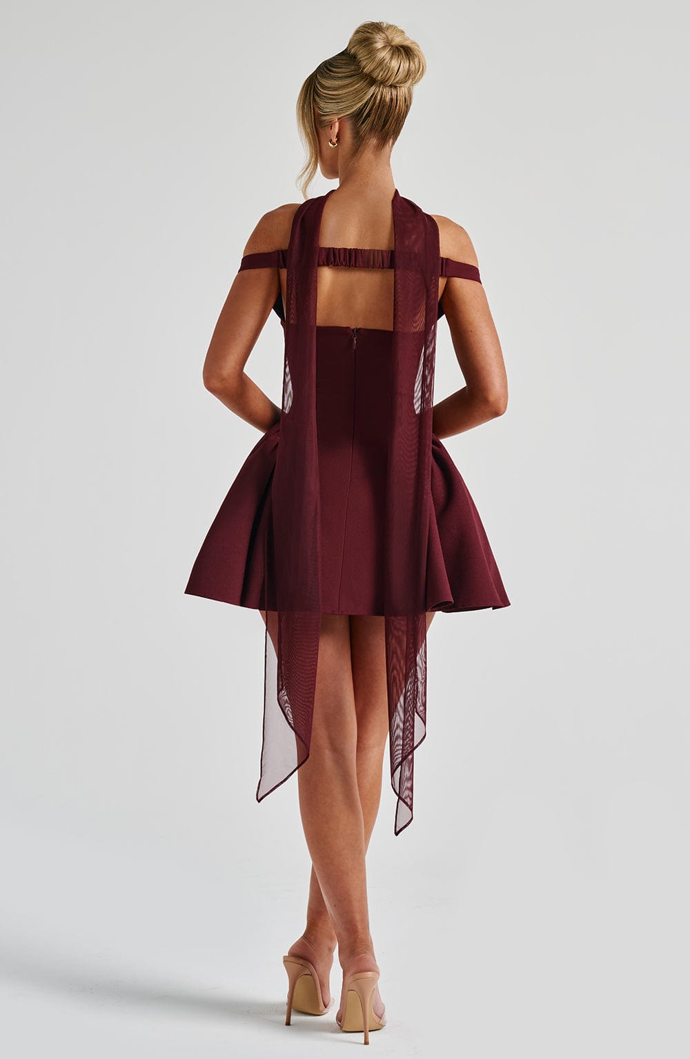 Marla Mini Dress - Cherry Lacquer - Napalia
