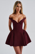 Marla Mini Dress - Cherry Lacquer - Napalia