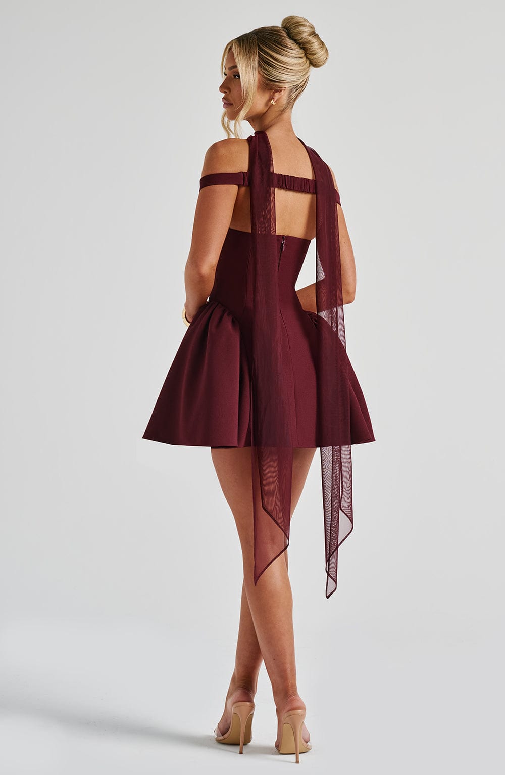 Marla Mini Dress - Cherry Lacquer - Napalia