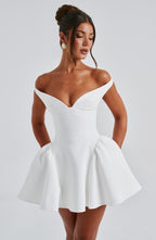 Marla Mini Dress - Ivory - Napalia