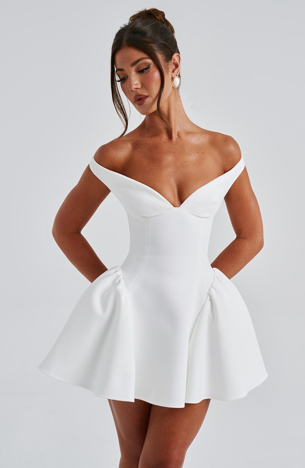 Marla Mini Dress - Ivory - Napalia