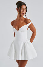 Marla Mini Dress - Ivory - Napalia