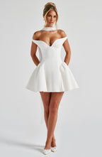 Marla Mini Dress - Ivory - Napalia