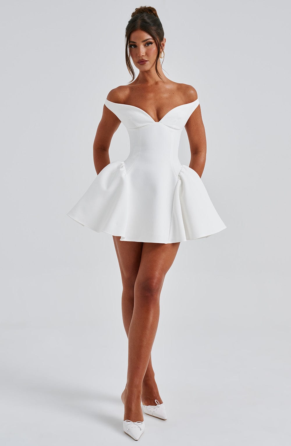 Marla Mini Dress - Ivory - Napalia