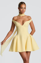 Marla Mini Dress - Lemon - Napalia