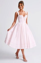 Marlena Midi Dress - Blush - Napalia